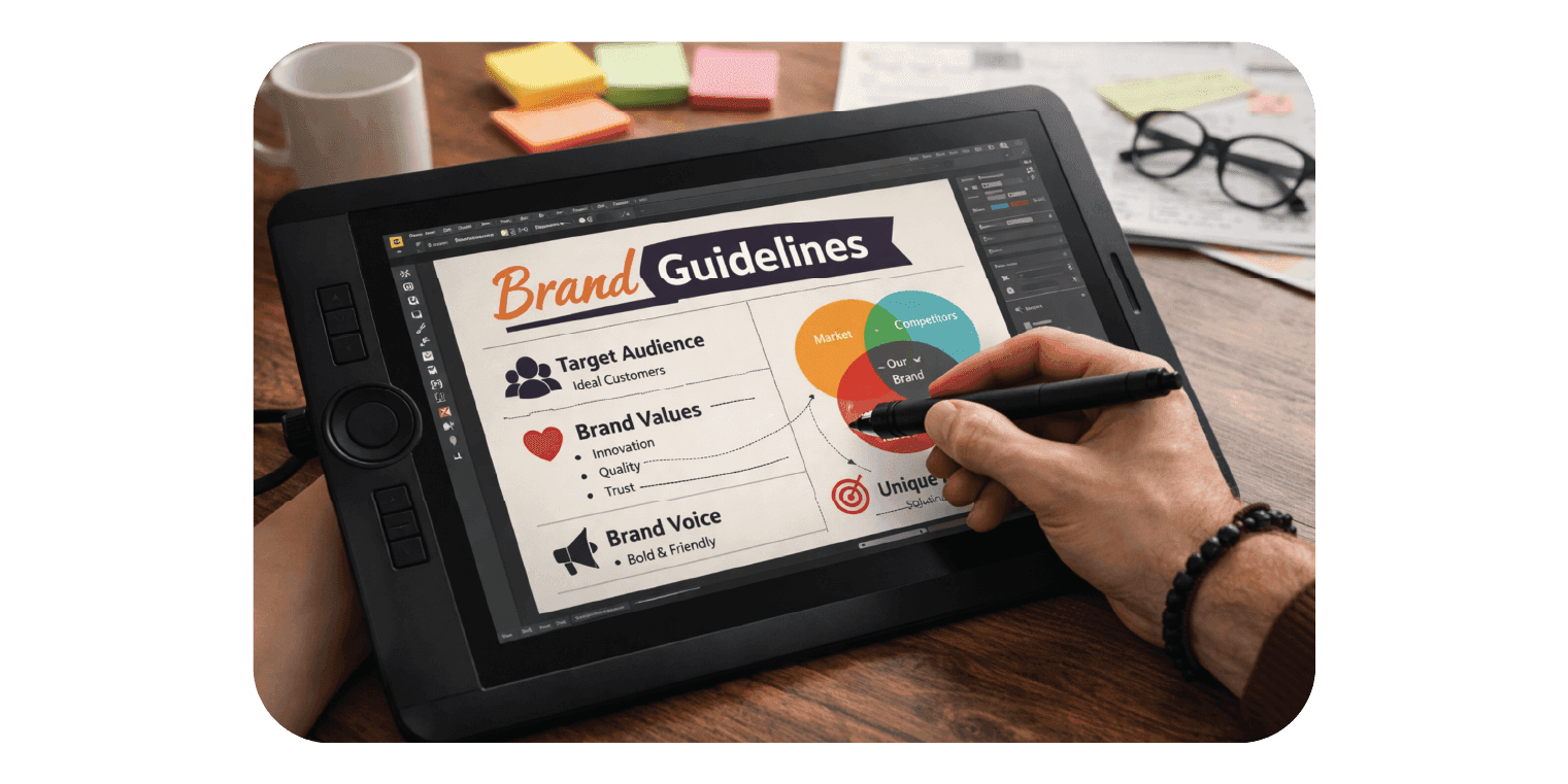 Brand guidelines a rollout